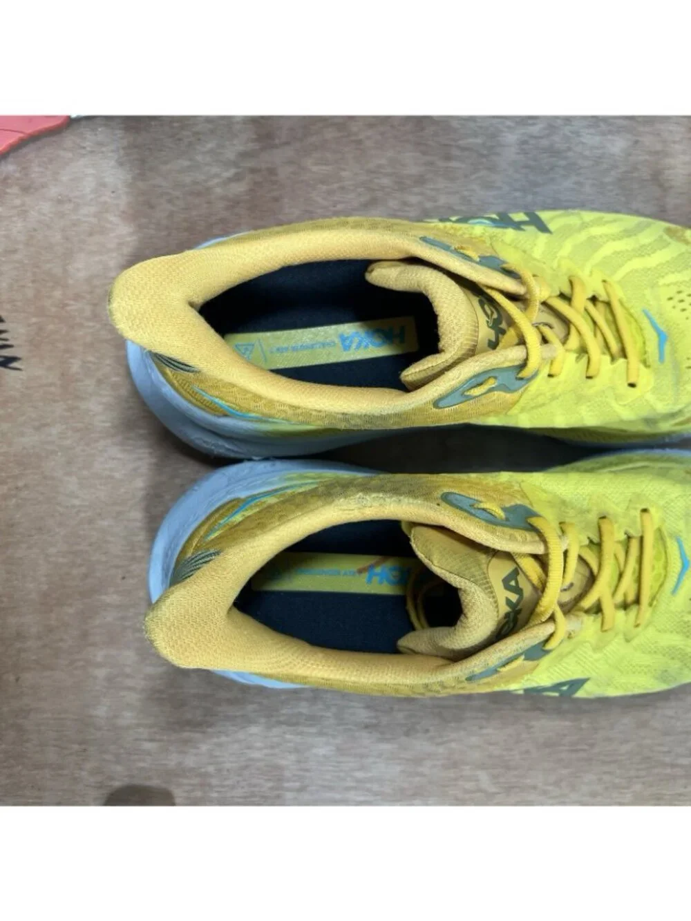 Hoka One One Challenger ATR 7 Mens 11.5 Shoes Yellow Trail Running Sneaker